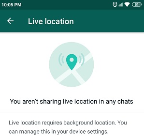 whatsapp live location