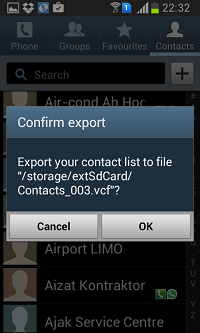 export contact