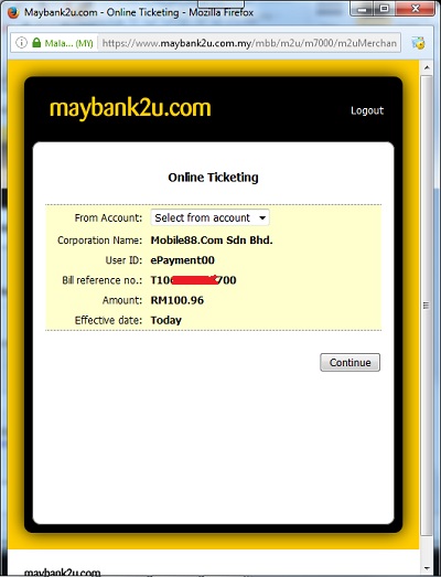 bayar melalui maybank online banking